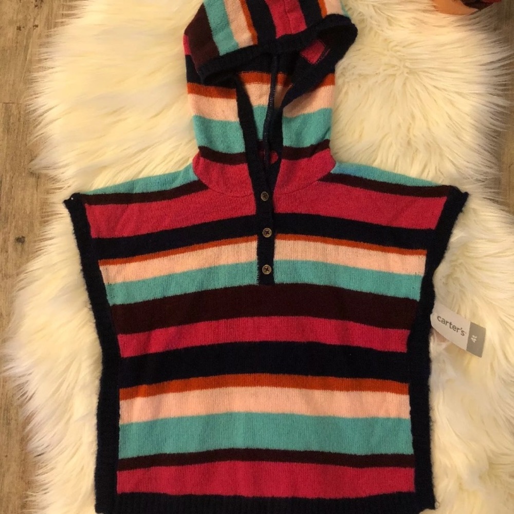 Toddler Girl Poncho Top